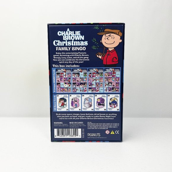 A Charlie Brown Christmas Family Bingo Game Night Friend up to 8 players (used) - Picture 2 of 6